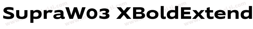 SupraW03 XBoldExtended Regular字体转换